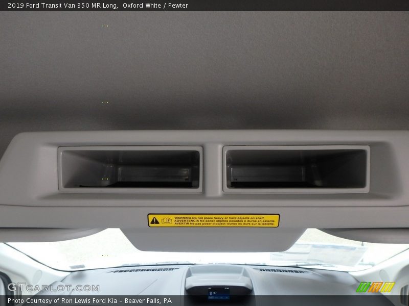 Oxford White / Pewter 2019 Ford Transit Van 350 MR Long