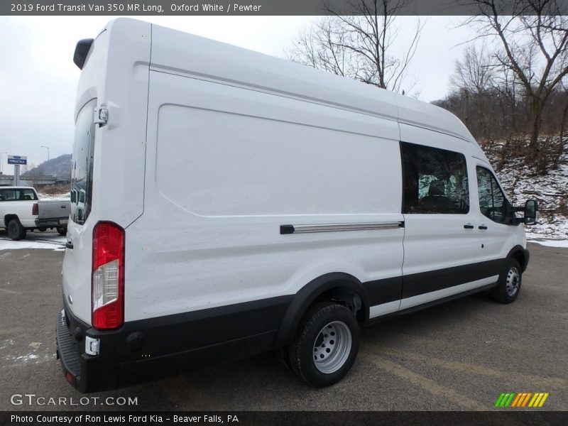 Oxford White / Pewter 2019 Ford Transit Van 350 MR Long