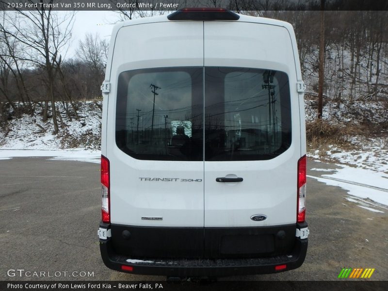 Oxford White / Pewter 2019 Ford Transit Van 350 MR Long