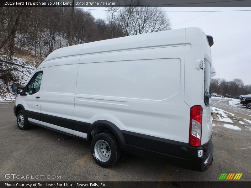 Oxford White / Pewter 2019 Ford Transit Van 350 MR Long