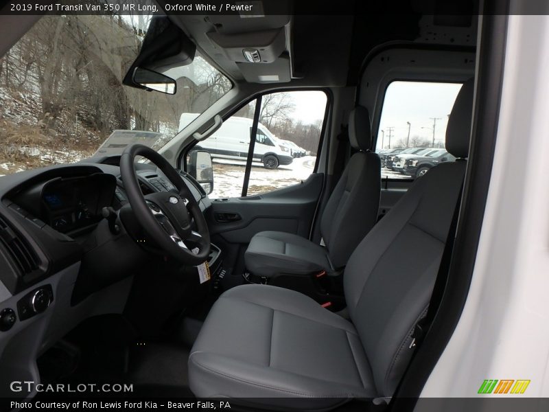 Oxford White / Pewter 2019 Ford Transit Van 350 MR Long