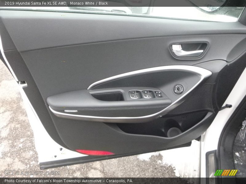 Monaco White / Black 2019 Hyundai Santa Fe XL SE AWD