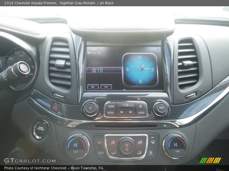 Nightfall Gray Metallic / Jet Black 2019 Chevrolet Impala Premier