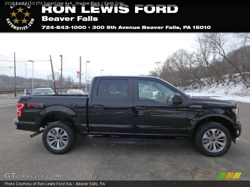 Shadow Black / Earth Gray 2018 Ford F150 STX SuperCrew 4x4