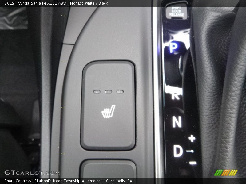 Monaco White / Black 2019 Hyundai Santa Fe XL SE AWD