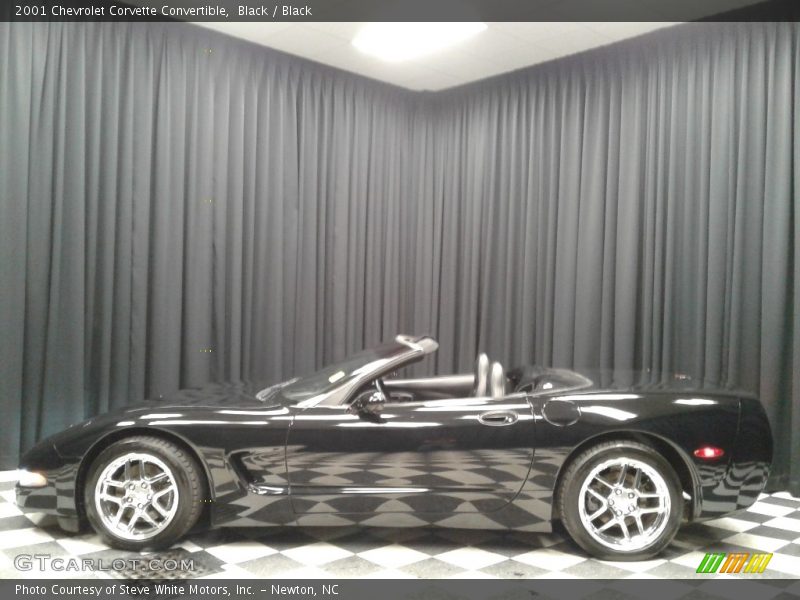 Black / Black 2001 Chevrolet Corvette Convertible