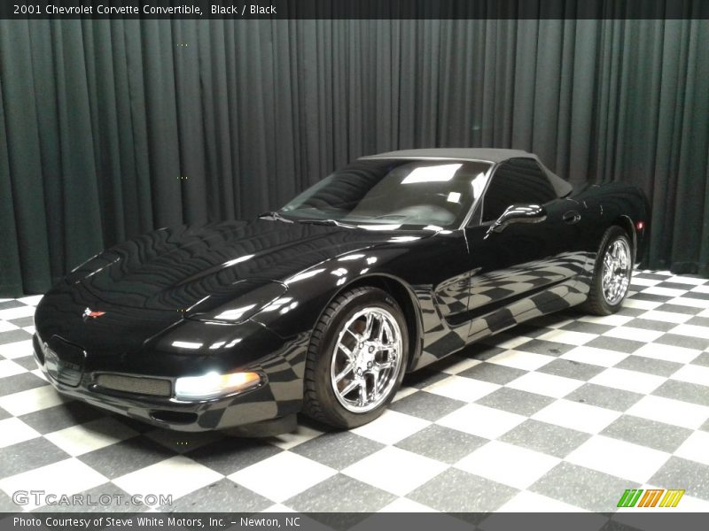 Black / Black 2001 Chevrolet Corvette Convertible