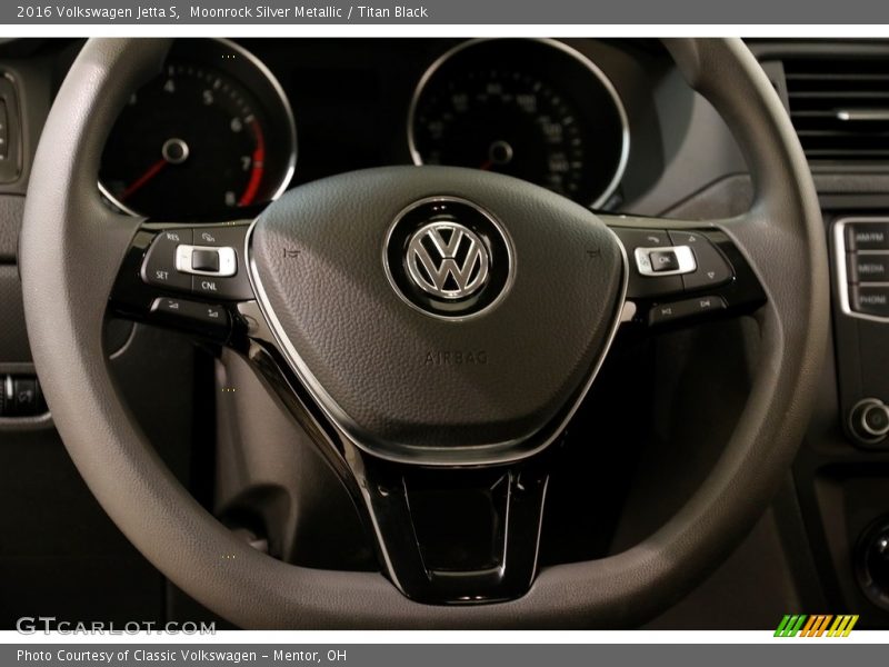 Moonrock Silver Metallic / Titan Black 2016 Volkswagen Jetta S