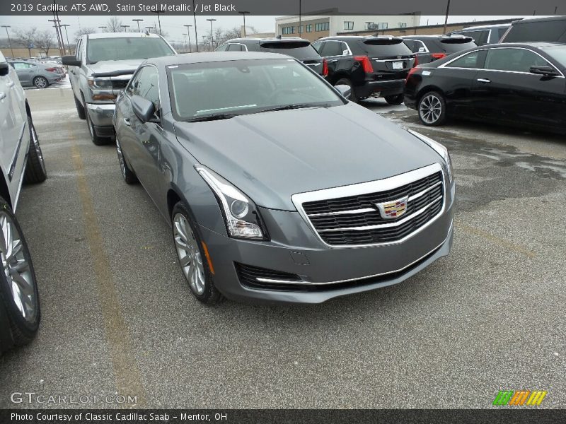 Satin Steel Metallic / Jet Black 2019 Cadillac ATS AWD