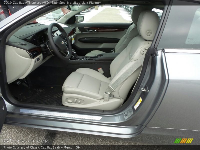 Satin Steel Metallic / Light Platinum 2019 Cadillac ATS Luxury AWD
