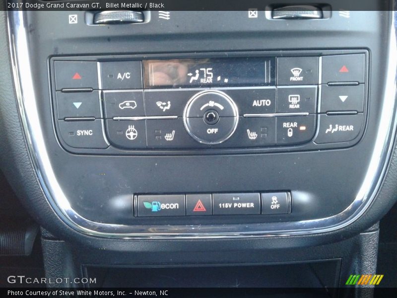 Billet Metallic / Black 2017 Dodge Grand Caravan GT