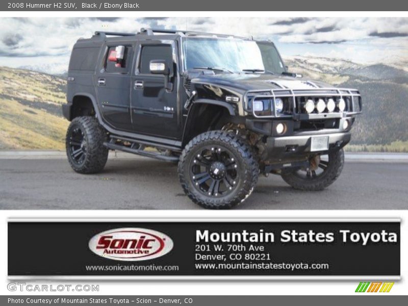 Black / Ebony Black 2008 Hummer H2 SUV