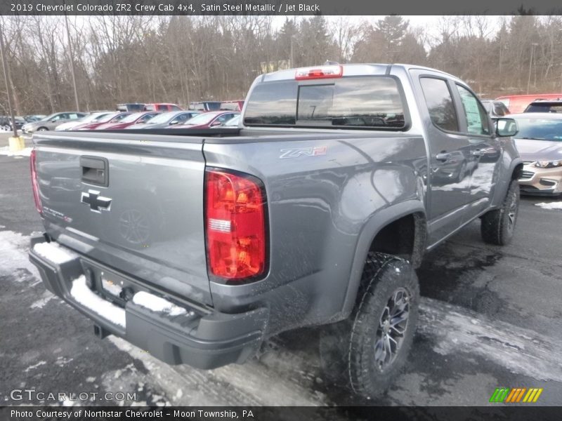 Satin Steel Metallic / Jet Black 2019 Chevrolet Colorado ZR2 Crew Cab 4x4