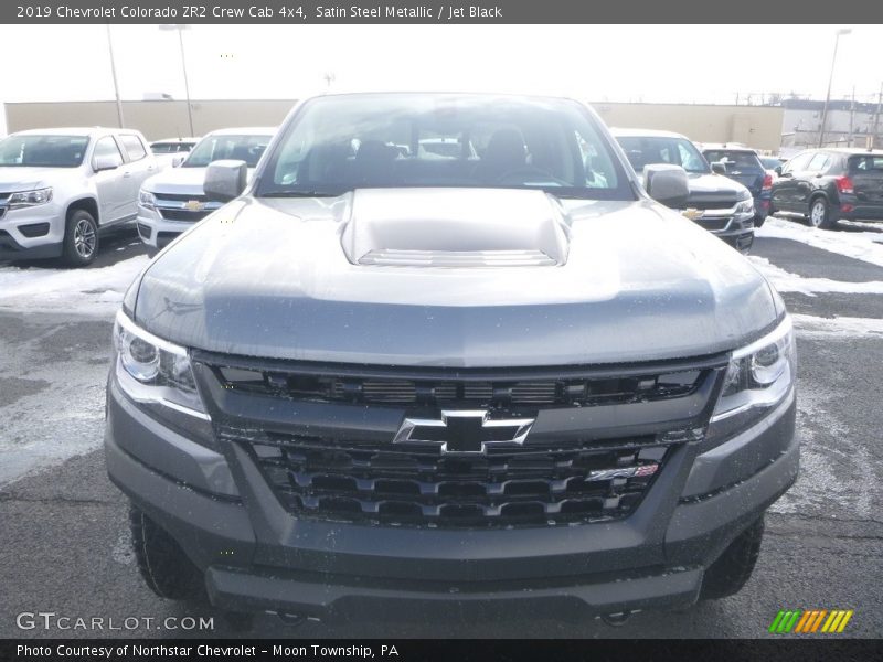 Satin Steel Metallic / Jet Black 2019 Chevrolet Colorado ZR2 Crew Cab 4x4