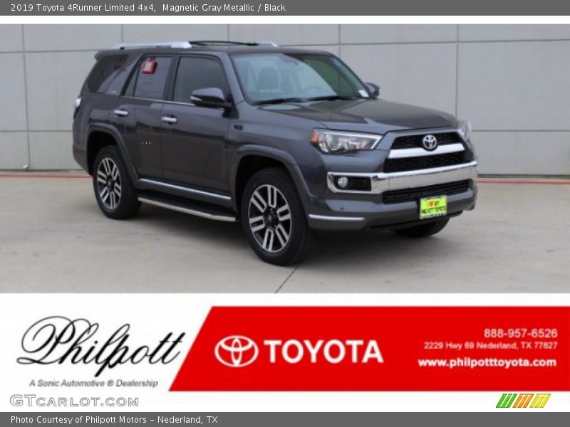 Magnetic Gray Metallic / Black 2019 Toyota 4Runner Limited 4x4