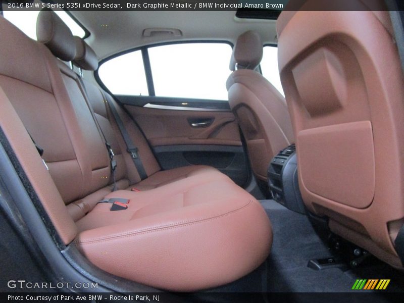 Dark Graphite Metallic / BMW Individual Amaro Brown 2016 BMW 5 Series 535i xDrive Sedan