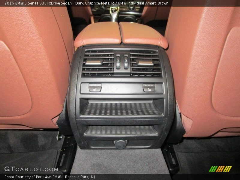 Dark Graphite Metallic / BMW Individual Amaro Brown 2016 BMW 5 Series 535i xDrive Sedan