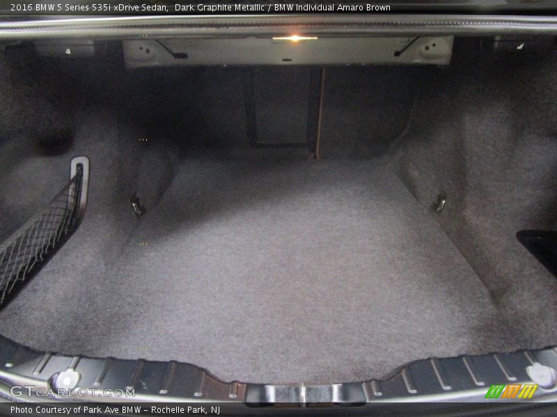 Dark Graphite Metallic / BMW Individual Amaro Brown 2016 BMW 5 Series 535i xDrive Sedan