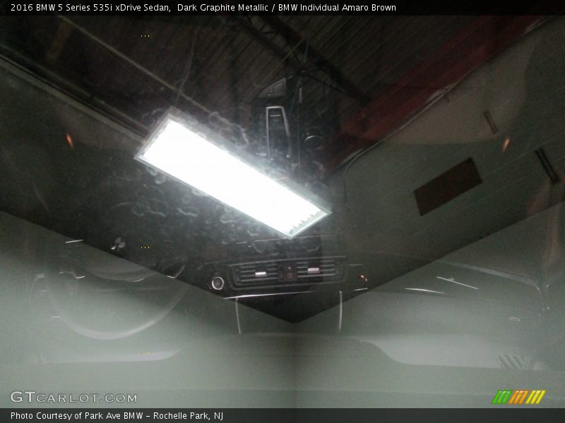 Dark Graphite Metallic / BMW Individual Amaro Brown 2016 BMW 5 Series 535i xDrive Sedan