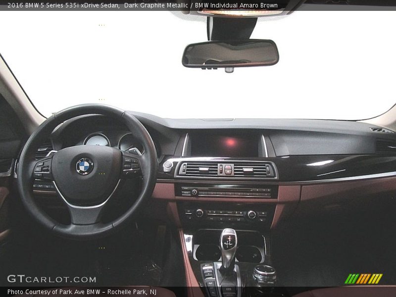 Dark Graphite Metallic / BMW Individual Amaro Brown 2016 BMW 5 Series 535i xDrive Sedan