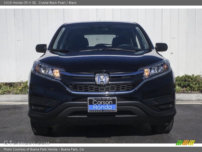 Crystal Black Pearl / Black 2016 Honda CR-V SE