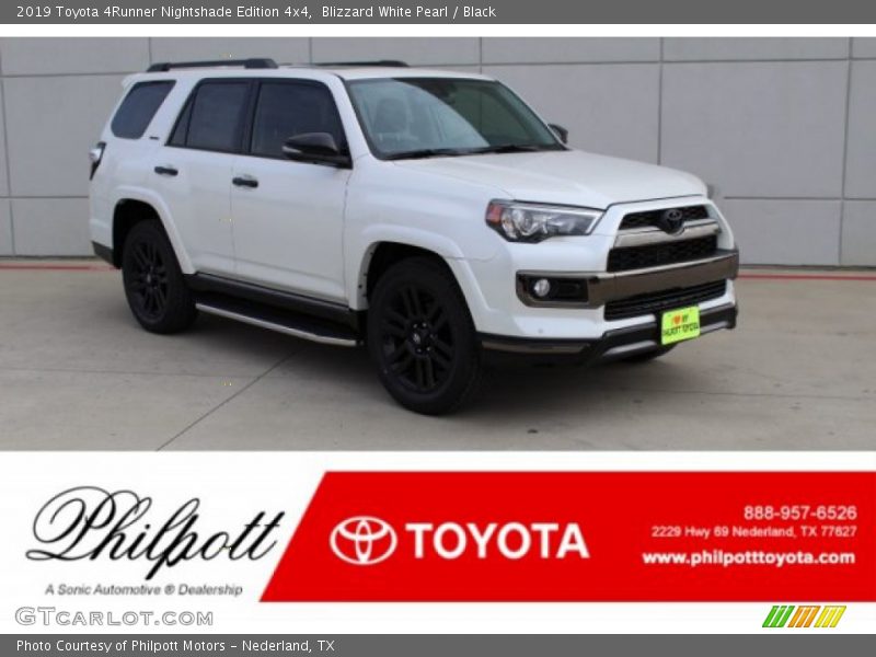 Blizzard White Pearl / Black 2019 Toyota 4Runner Nightshade Edition 4x4