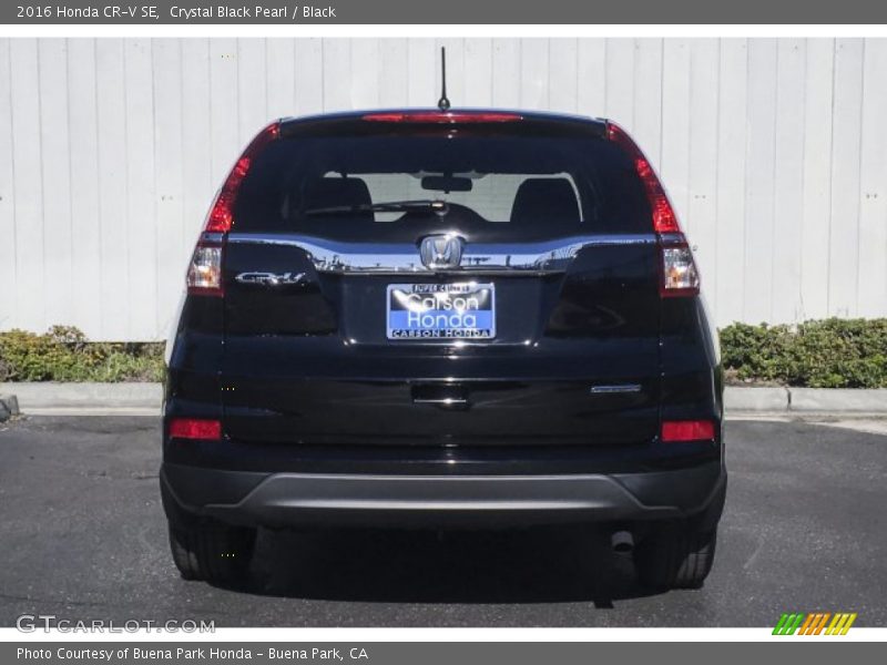 Crystal Black Pearl / Black 2016 Honda CR-V SE