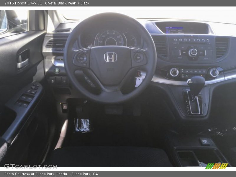 Crystal Black Pearl / Black 2016 Honda CR-V SE