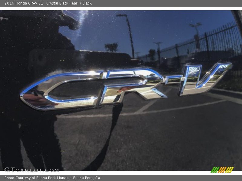 Crystal Black Pearl / Black 2016 Honda CR-V SE