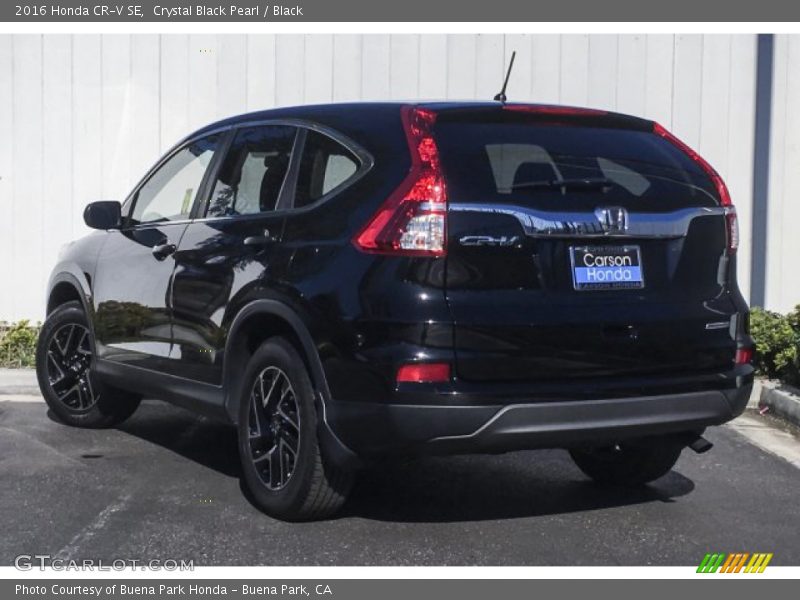 Crystal Black Pearl / Black 2016 Honda CR-V SE