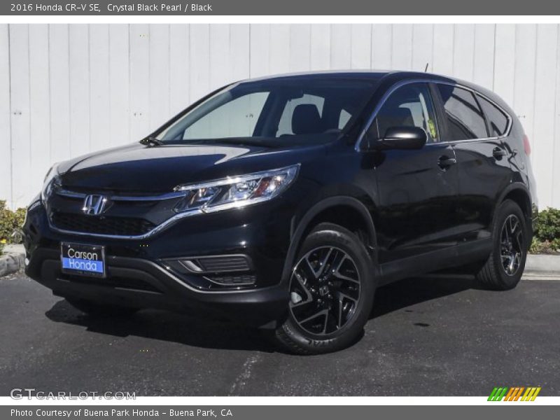 Crystal Black Pearl / Black 2016 Honda CR-V SE