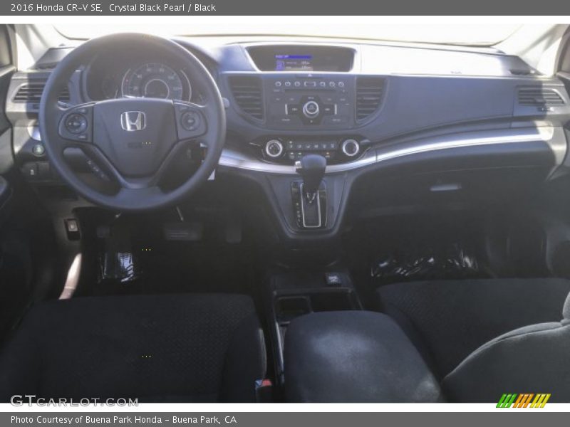 Crystal Black Pearl / Black 2016 Honda CR-V SE