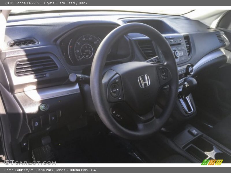 Crystal Black Pearl / Black 2016 Honda CR-V SE