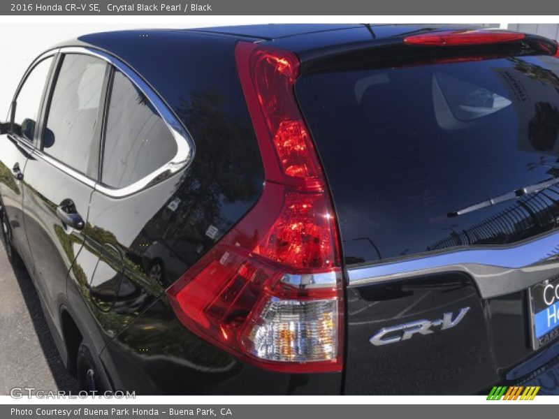 Crystal Black Pearl / Black 2016 Honda CR-V SE