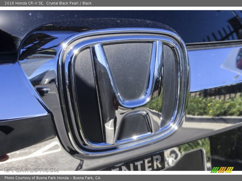 Crystal Black Pearl / Black 2016 Honda CR-V SE