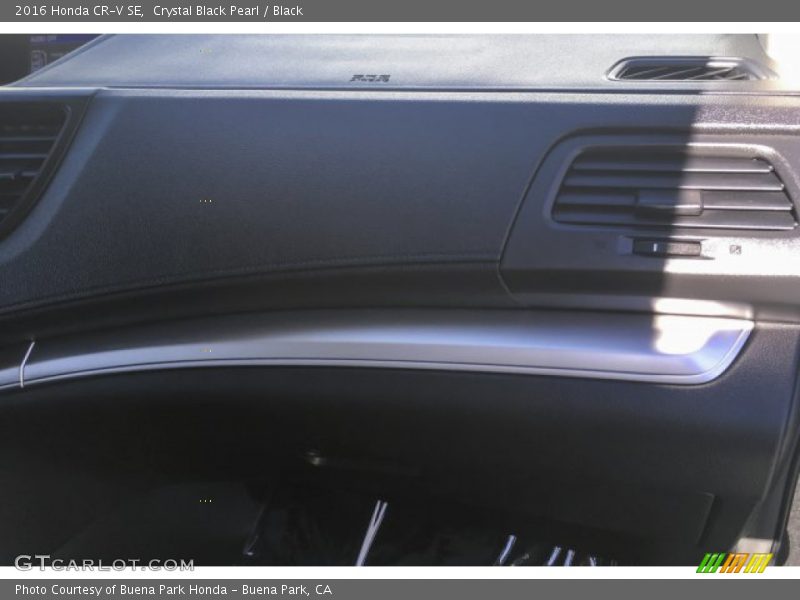 Crystal Black Pearl / Black 2016 Honda CR-V SE