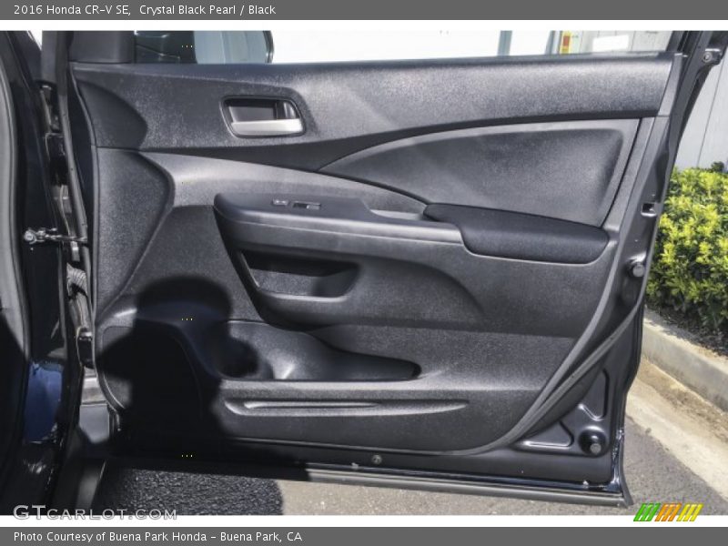 Crystal Black Pearl / Black 2016 Honda CR-V SE