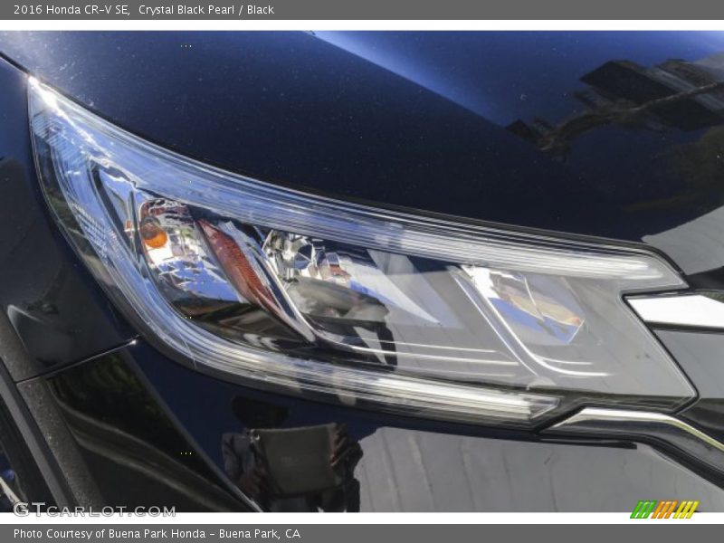 Crystal Black Pearl / Black 2016 Honda CR-V SE