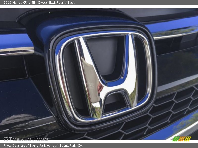 Crystal Black Pearl / Black 2016 Honda CR-V SE