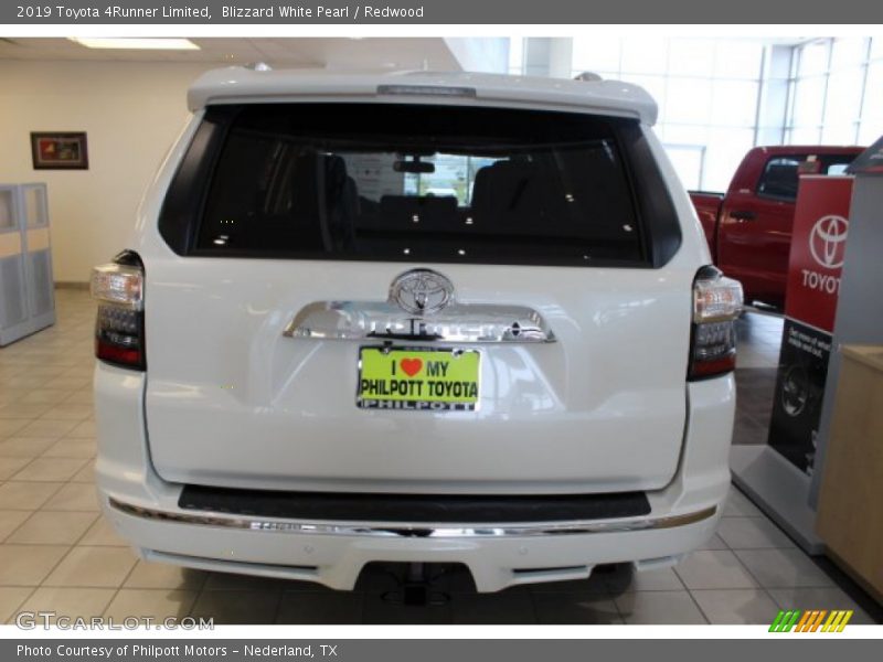 Blizzard White Pearl / Redwood 2019 Toyota 4Runner Limited