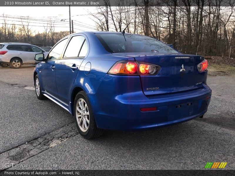 Octane Blue Metallic / Black 2010 Mitsubishi Lancer ES