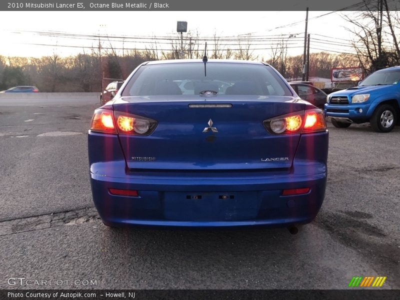 Octane Blue Metallic / Black 2010 Mitsubishi Lancer ES