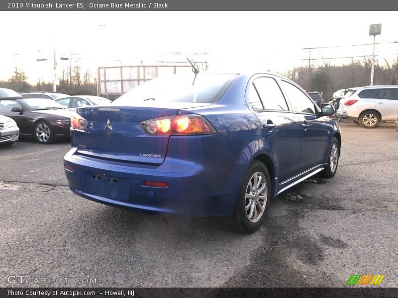 Octane Blue Metallic / Black 2010 Mitsubishi Lancer ES