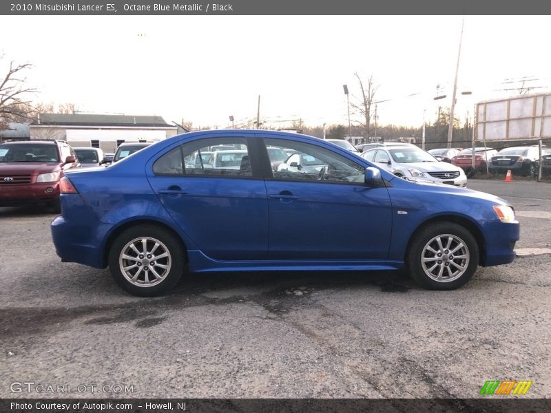 Octane Blue Metallic / Black 2010 Mitsubishi Lancer ES