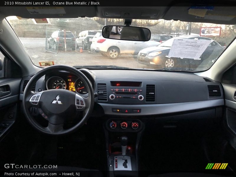 Octane Blue Metallic / Black 2010 Mitsubishi Lancer ES