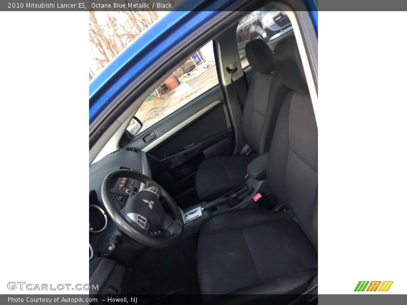 Octane Blue Metallic / Black 2010 Mitsubishi Lancer ES