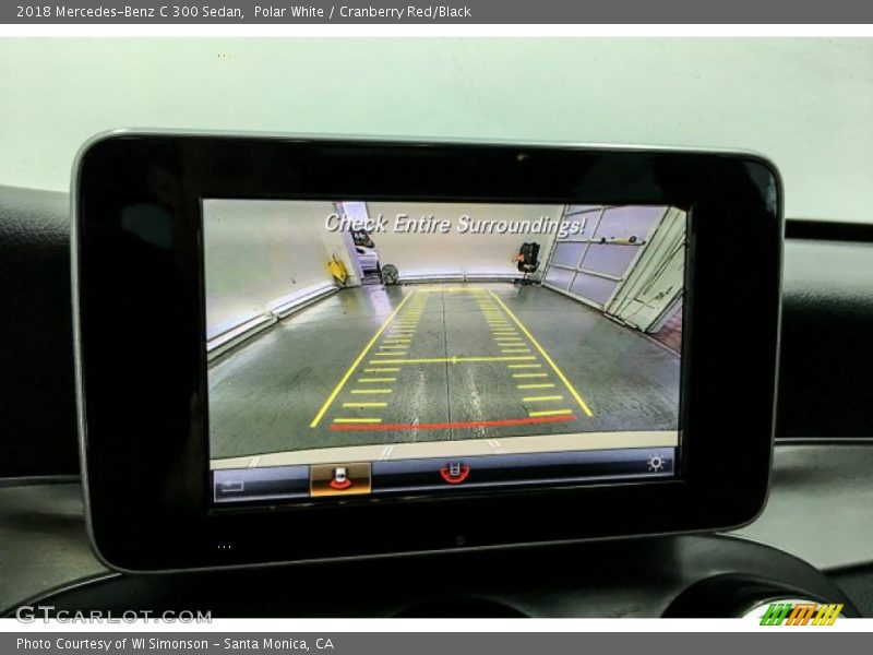 Polar White / Cranberry Red/Black 2018 Mercedes-Benz C 300 Sedan