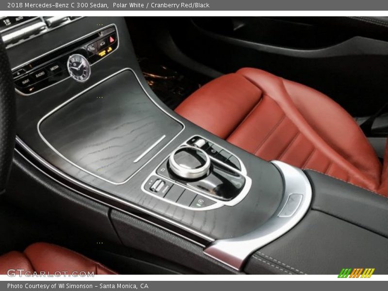 Polar White / Cranberry Red/Black 2018 Mercedes-Benz C 300 Sedan