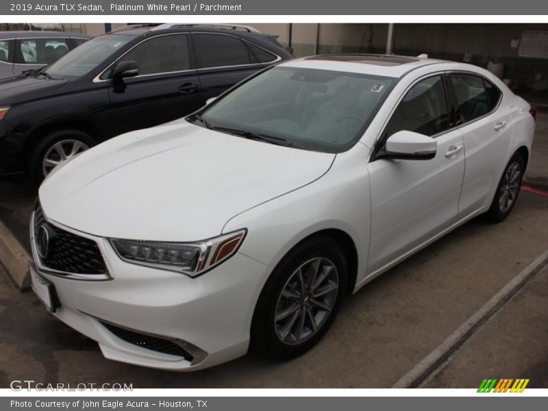 Platinum White Pearl / Parchment 2019 Acura TLX Sedan