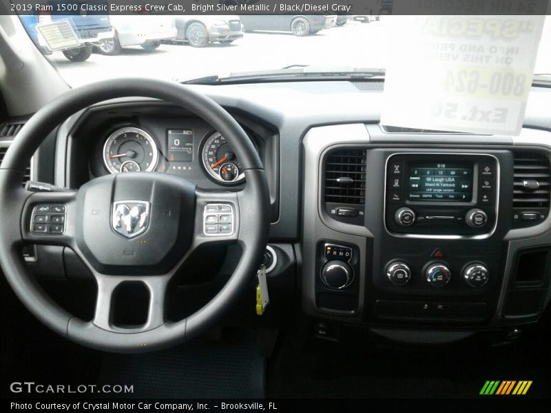 Bright Silver Metallic / Black/Diesel Gray 2019 Ram 1500 Classic Express Crew Cab